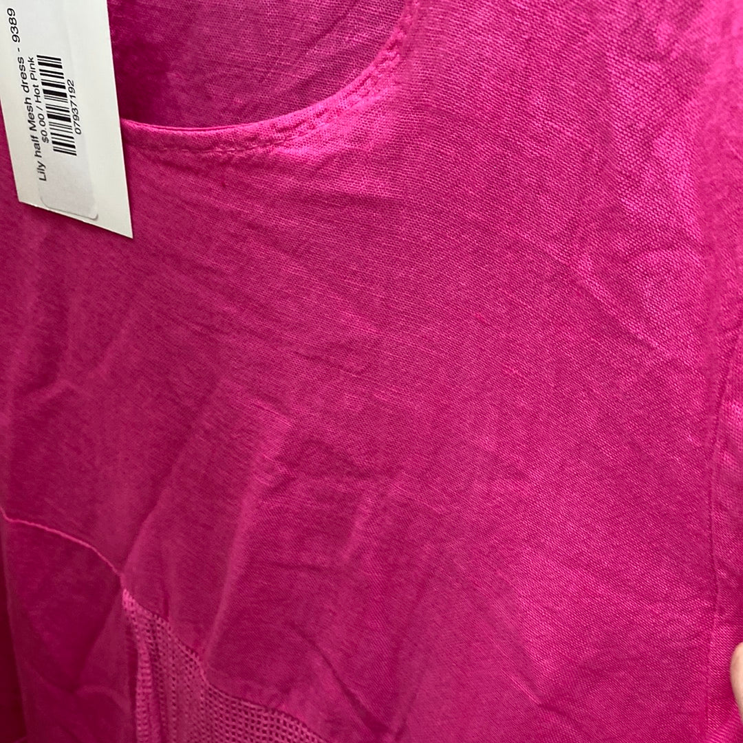 Lily Half Mesh dress - 9389